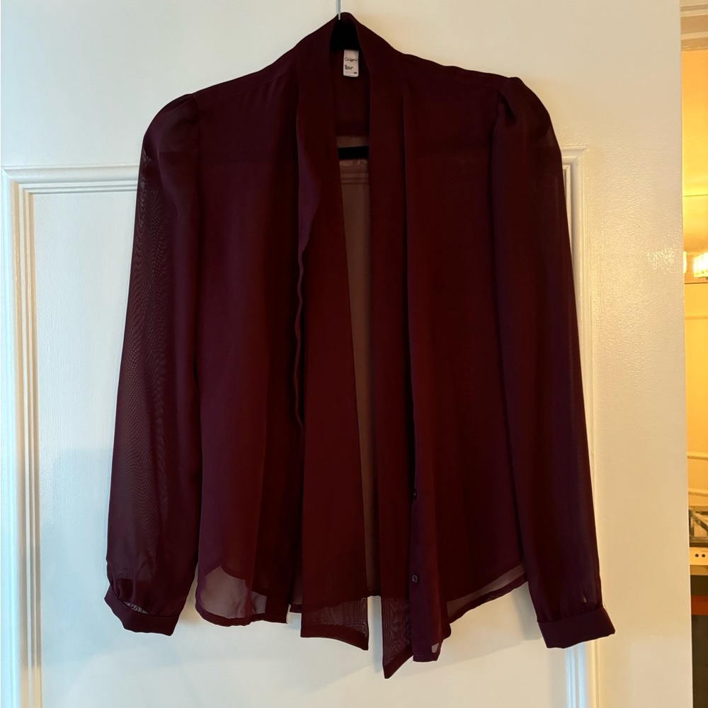 American apparel chiffon blouse